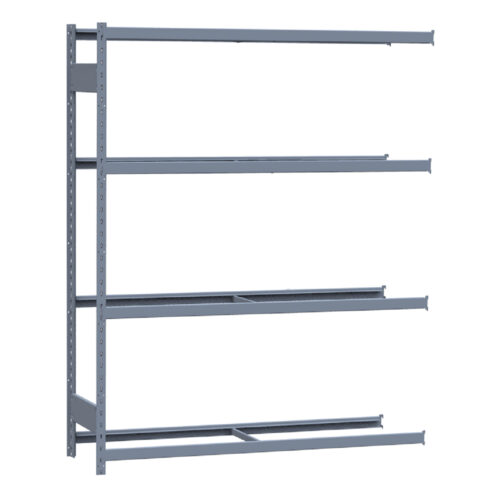 Mini-racking, 4 niveaux sans plateformes (60"L x 18"P x 75"H)(Ajout)