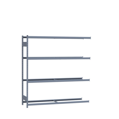 Mini-racking, 4 niveaux sans plateformes (72"L x 18"P x 75"H)(Ajout)