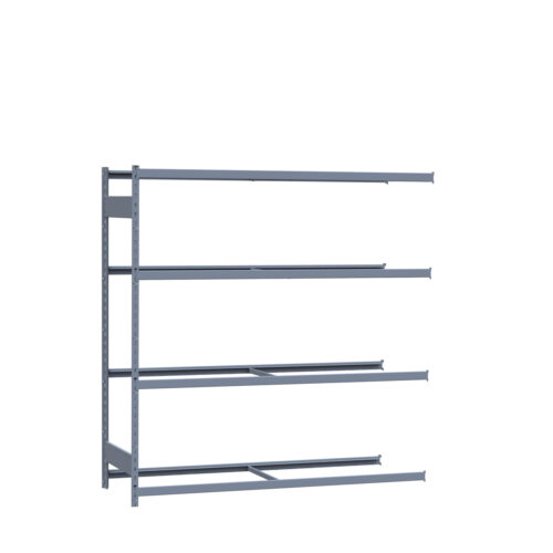Mini-racking, 4 niveaux sans plateformes (72"L x 24"P x 75"H)(Ajout)
