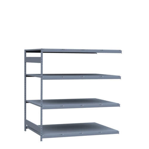 Mini-racking, 4 niveaux avec plateformes d'acier (72"L x 48"P x 75"H)(Ajout)