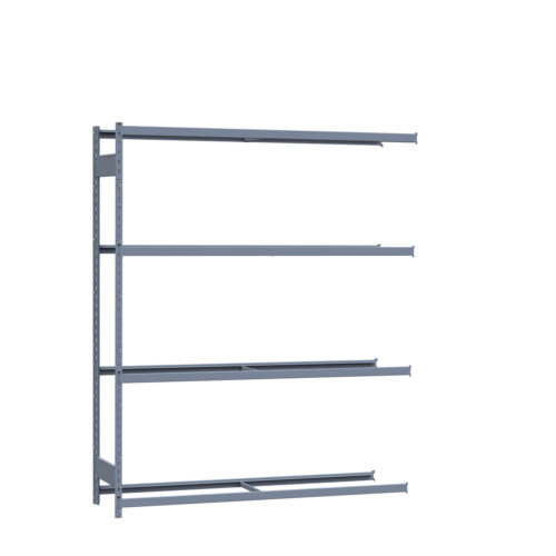 Mini-racking, 4 niveaux sans plateformes (72"L x 18"P x 87"H)(Ajout)