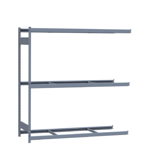 Mini-racking robuste, 3 niveaux sans plateformes (72"L x 24"P x 75"H)(Ajout)