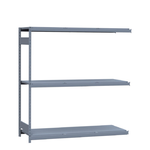 Mini-racking robuste, 3 niveaux avec plateformes d'acier (72"L x 24"P x 75"H)(Ajout)