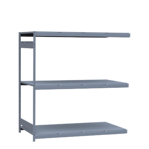 Mini-racking robuste, 3 niveaux avec plateformes d'acier (72"L x 36"P x 75"H)(Ajout)