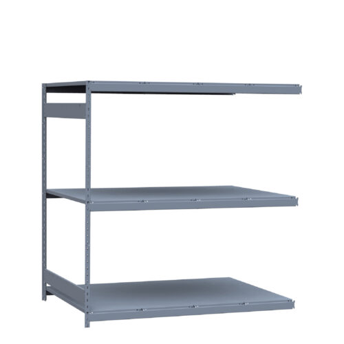 Mini-racking robuste, 3 niveaux avec plateformes d'acier (72"L x 48"P x 75"H)(Ajout)
