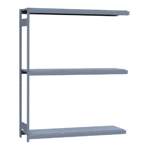 Mini-racking robuste, 3 niveaux avec plateformes d'acier (72"L x 18"P x 87"H)(Ajout)