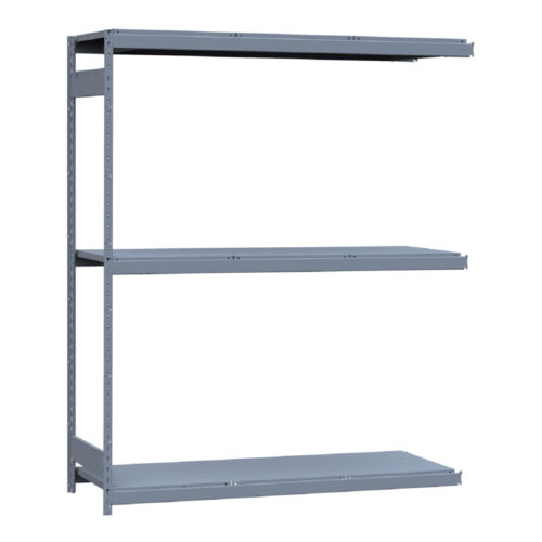 Mini-racking robuste, 3 niveaux avec plateformes d'acier (72"L x 24"P x 87"H)(Ajout)