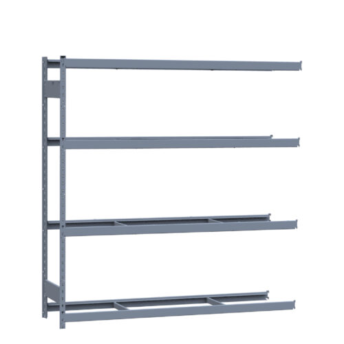 Mini-racking robuste, 4 niveaux sans plateformes (72"L x 18"P x 75"H)(Ajout)