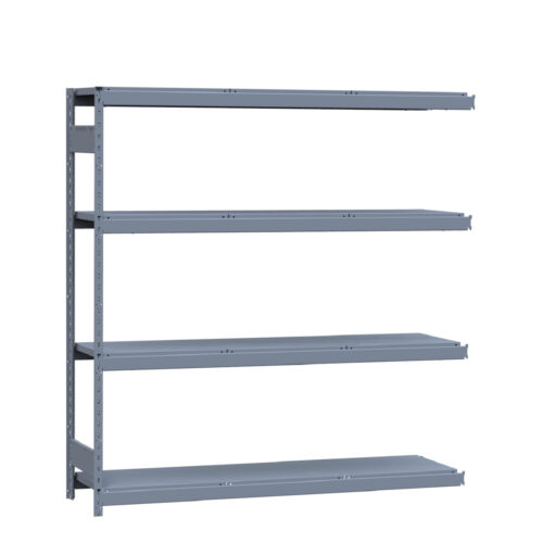 Mini-racking robuste, 4 niveaux avec plateformes d'acier (72"L x 18"P x 75"H)(Ajout)