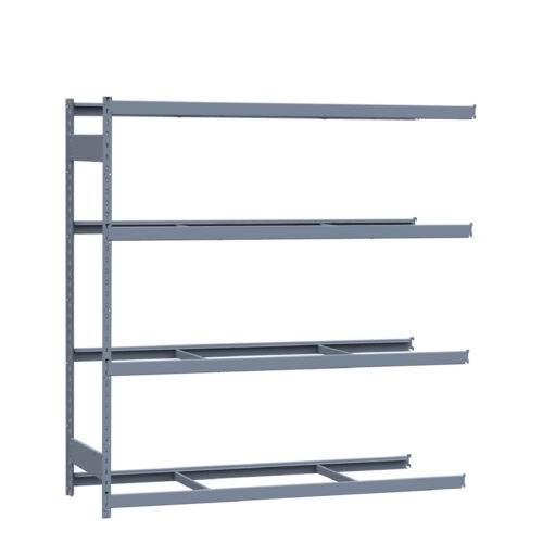 Mini-racking robuste, 4 niveaux sans plateformes (72"L x 24"P x 75"H)(Ajout)