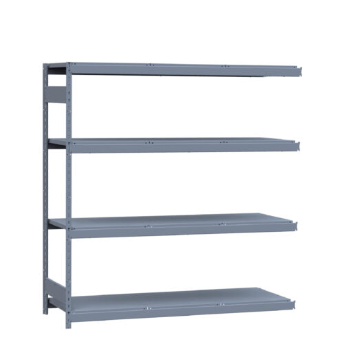 Mini-racking robuste, 4 niveaux avec plateformes d'acier (72"L x 24"P x 75"H)(Ajout)