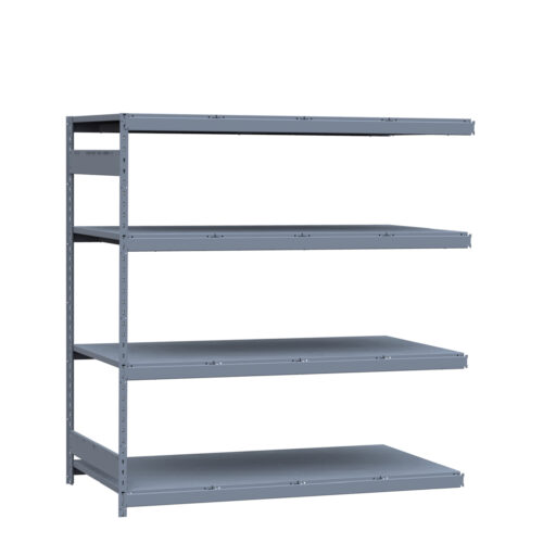 Mini-racking robuste, 4 niveaux avec plateformes d'acier (72"L x 36"P x 75"H)(Ajout)