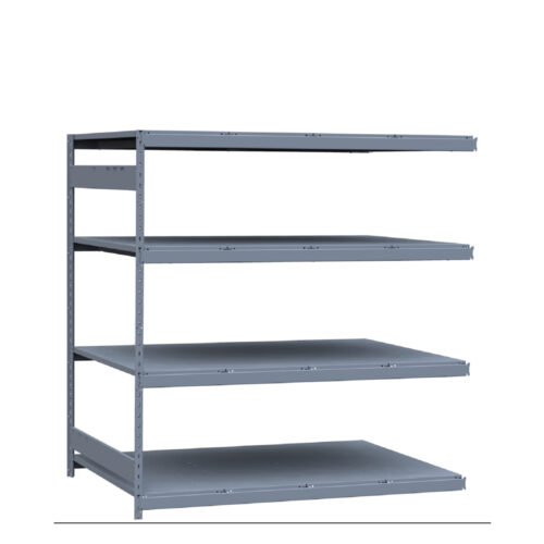 Mini-racking robuste, 4 niveaux avec plateformes d'acier (72"L x 48"P x 75"H)(Ajout)