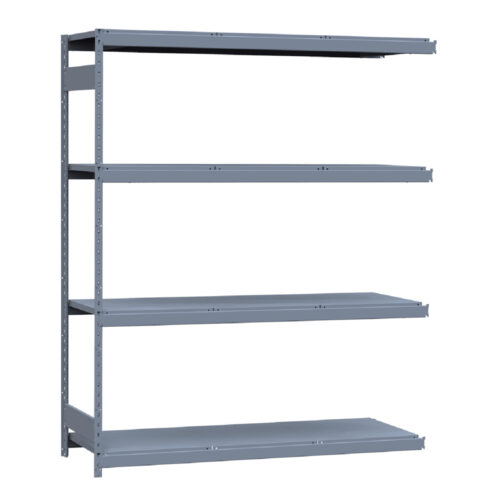 Mini-racking robuste, 4 niveaux avec plateformes d'acier (72"L x 24"P x 87"H)(Ajout)