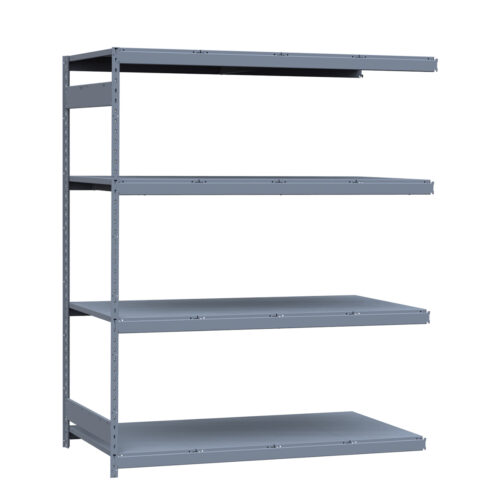 Mini-racking robuste, 4 niveaux avec plateformes d'acier (72"L x 36"P x 87"H)(Ajout)
