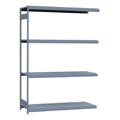 Mini-racking robuste, 4 niveaux avec plateformes d'acier (72"L x 24"P x 99"H)(Ajout)