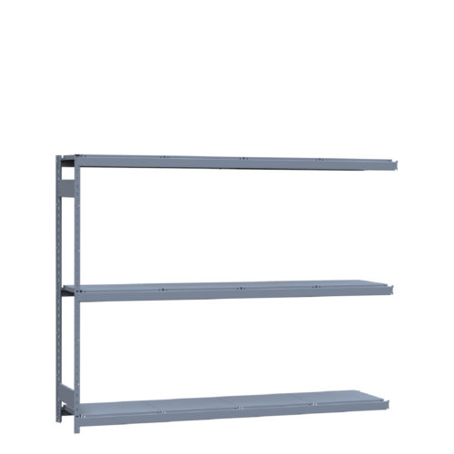 Mini-racking robuste, 3 niveaux avec plateformes d'acier (96"L x 18"P x 75"H)(Ajout)