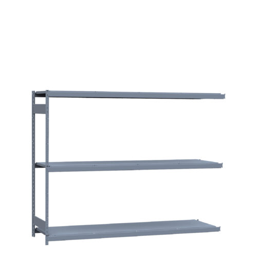 Mini-racking robuste, 3 niveaux avec plateformes d'acier (96"L x 24"P x 75"H)(Ajout)