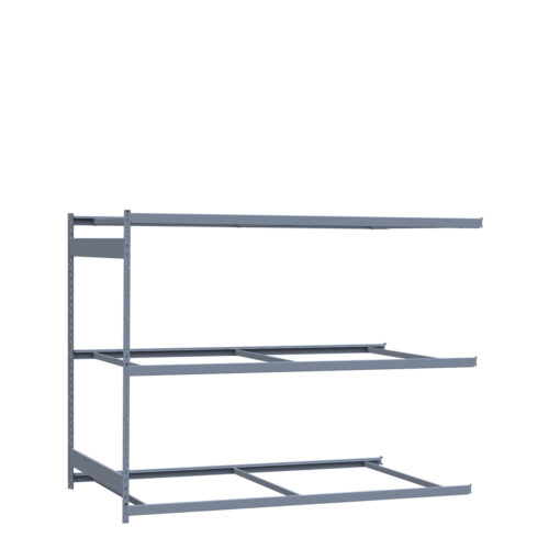 Mini-racking robuste, 3 niveaux sans plateformes (96"L x 48"P x 75"H)(Ajout)