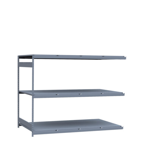 Mini-racking robuste, 3 niveaux avec plateformes d'acier (96"L x 48"P x 75"H)(Ajout)