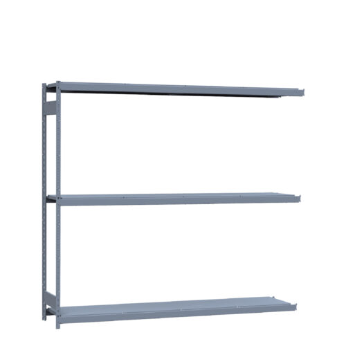 Mini-racking robuste, 3 niveaux avec plateformes d'acier (96"L x 18"P x 87"H)(Ajout)