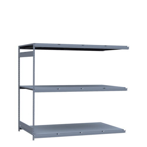 Mini-racking robuste, 3 niveaux avec plateformes d'acier (96"L x 48"P x 87"H)(Ajout)