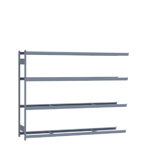 Mini-racking robuste, 4 niveaux sans plateformes (96"L x 18"P x 75"H)(Ajout)