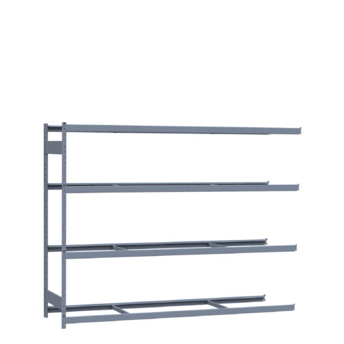 Mini-racking robuste, 4 niveaux sans plateformes (96"L x 24"P x 75"H)(Ajout)