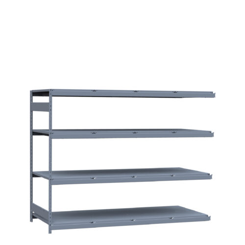 Mini-racking robuste, 4 niveaux avec plateformes d'acier (96"L x 36"P x 75"H)(Ajout)