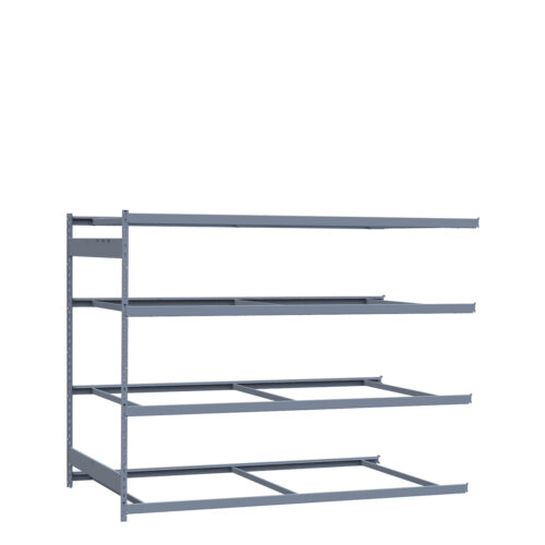 Mini-racking robuste, 4 niveaux sans plateformes (96"L x 48"P x 75"H)(Ajout)