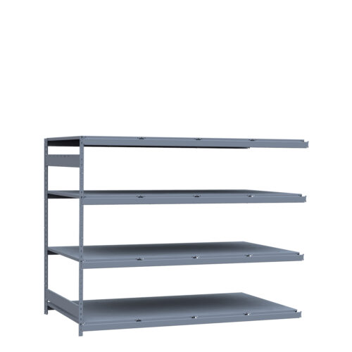 Mini-racking robuste, 4 niveaux avec plateformes d'acier (96"L x 48"P x 75"H)(Ajout)