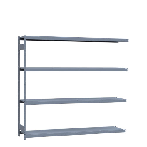 Mini-racking robuste, 4 niveaux avec plateformes d'acier (96"L x 18"P x 87"H)(Ajout)