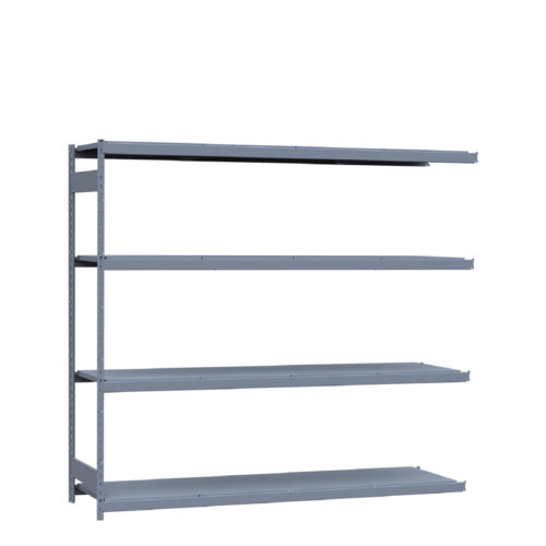 Mini-racking robuste, 4 niveaux avec plateformes d'acier (96"L x 24"P x 87"H)(Ajout)