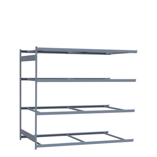 Mini-racking robuste, 4 niveaux sans plateformes (96"L x 48"P x 87"H)(Ajout)