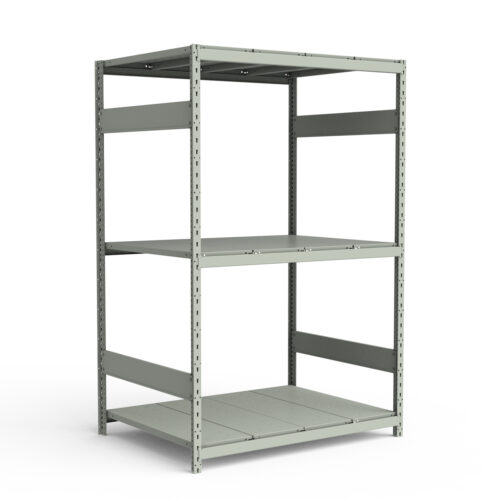 Mini-racking, 3 niveaux avec plateformes d'acier (48"L x 36"P x 75"H)