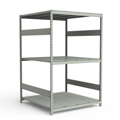 Mini-racking, 3 niveaux avec plateformes d'acier (48"L x 48"P x 75"H)