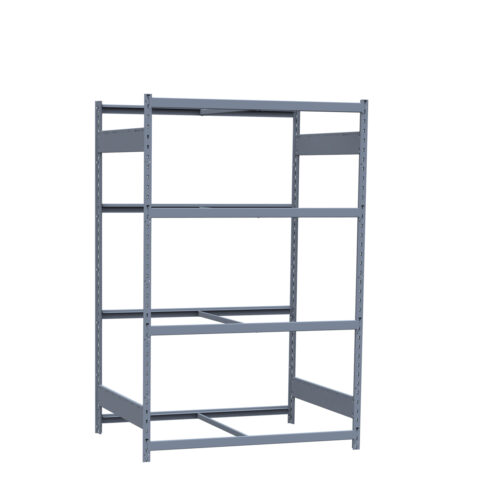 Mini-racking, 4 niveaux sans plateformes (48"L x 36"P x 75"H)