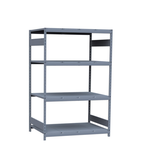 Mini-racking, 4 niveaux avec plateformes d'acier (48"L x 36"P x 75"H)