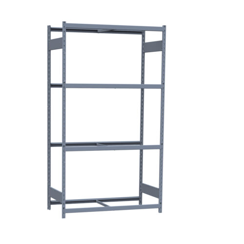 Mini-racking, 4 niveaux sans plateformes (48"L x 24"P x 87"H)