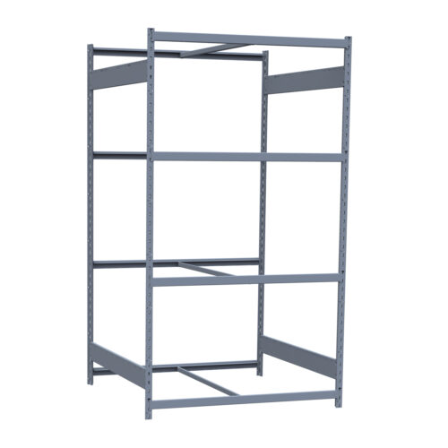 Mini-racking, 4 niveaux sans plateformes (48"L x 48"P x 87"H)
