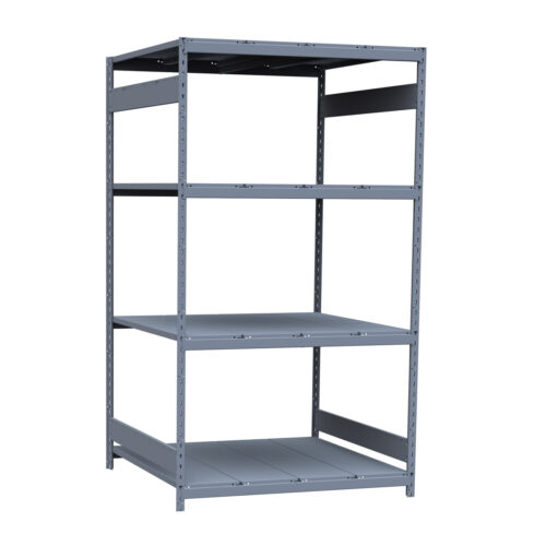 Mini-racking, 4 niveaux avec plateformes d'acier (48"L x 48"P x 87"H)