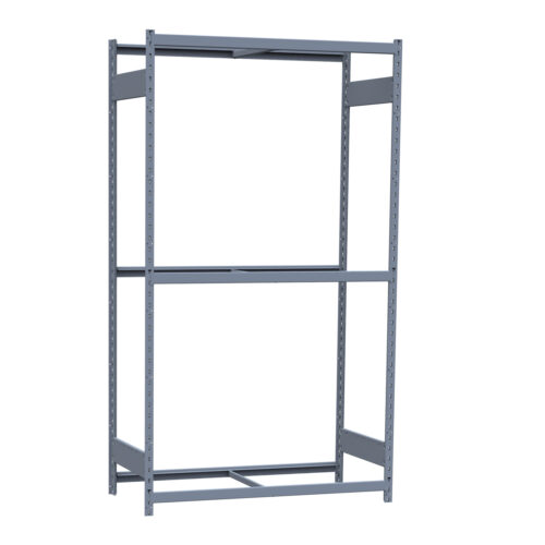 Mini-racking, 3 niveaux sans plateformes (60"L x 18"P x 87"H)