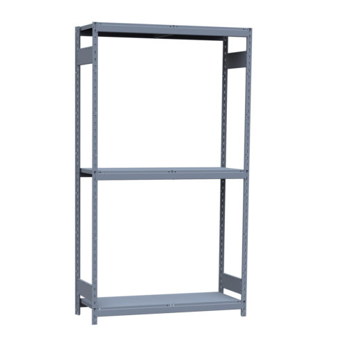 Mini-racking, 3 niveaux avec plateformes d'acier (60"L x 18"P x 87"H)