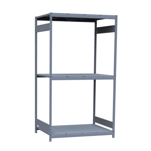 Mini-racking, 3 niveaux avec plateformes d'acier (60"L x 36"P x 87"H)