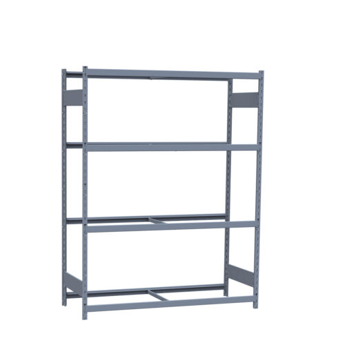 Mini-racking, 4 niveaux sans plateformes (60"L x 24"P x 75"H)