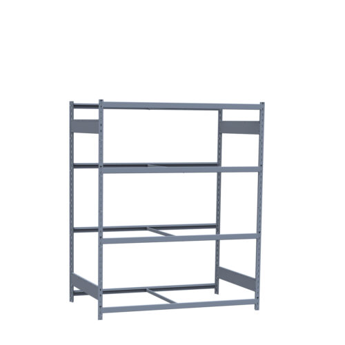 Mini-racking, 4 niveaux sans plateformes (60"L x 36"P x 75"H)