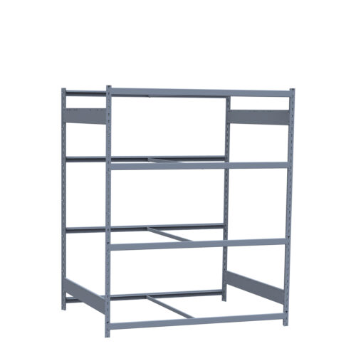 Mini-racking, 4 niveaux sans plateformes (60"L x 48"P x 75"H)