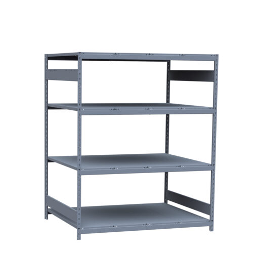 Mini-racking, 4 niveaux avec plateformes d'acier (60"L x 48"P x 75"H)