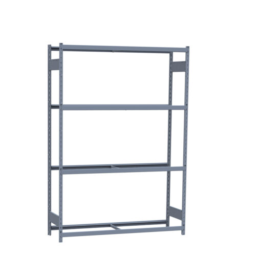 Mini-racking, 4 niveaux sans plateformes (60"L x 18"P x 87"H)