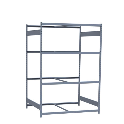 Mini-racking, 4 niveaux sans plateformes (60"L x 48"P x 87"H)